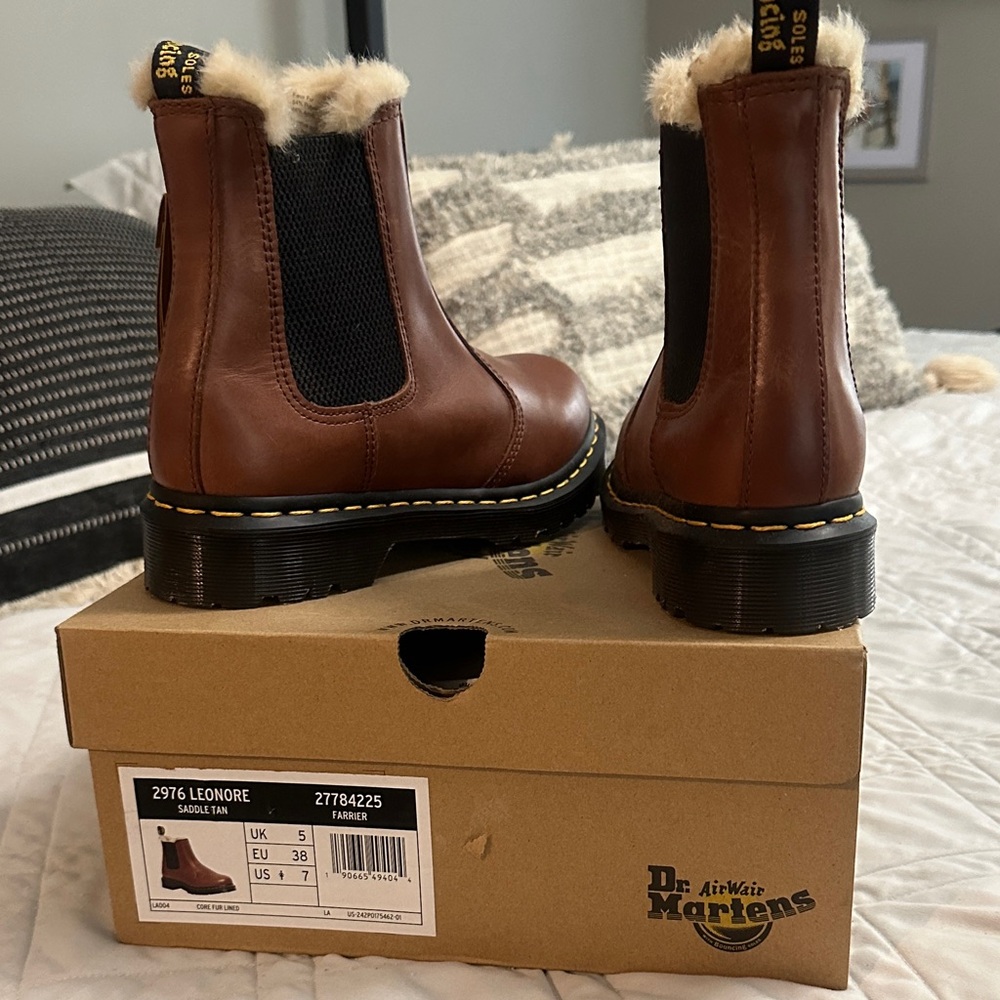 Dr. Martens Saddle Tan Chelsea Boots